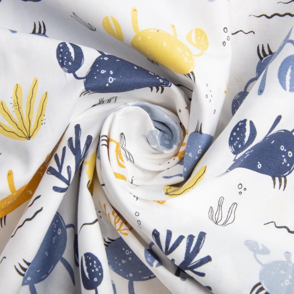 Тканина для постільної білизни 25882/10 крабікі бязь ранфорс 2,4 м (22817)