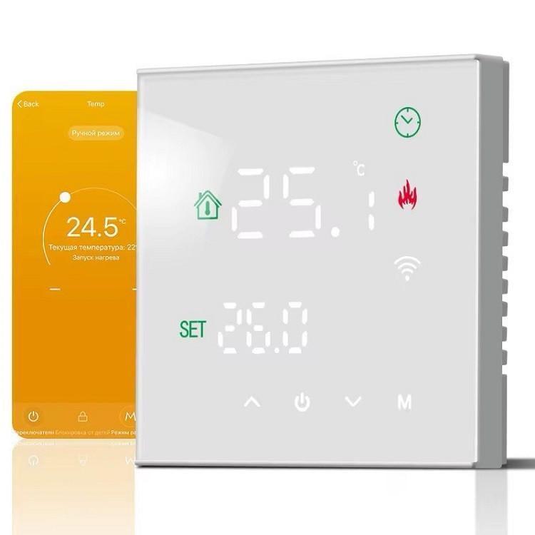Програматор M3H WiFi сенсорний для електричної теплої підлоги Білий (2727029088) - фото 2