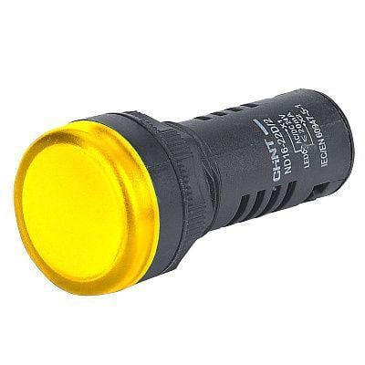 Лампа сигнальна CHINT ND16-22D/2 22 мм LED 380 V AC/DC Жовтий (592864)
