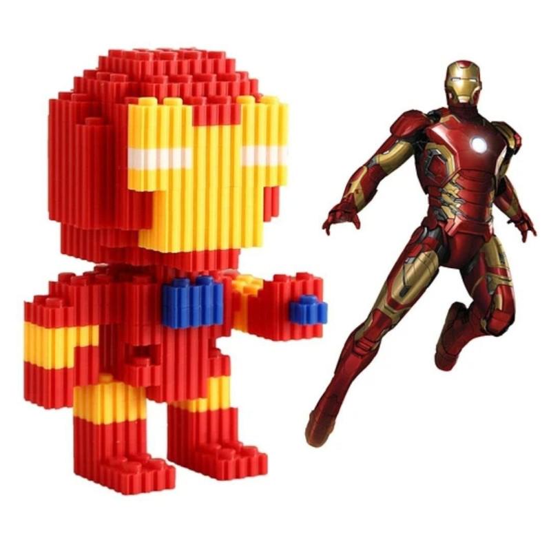 Конструктор детский Magic Blocks 3D Iron Man 9 см/270 дет. (1000-ZB-636) - фото 4 Конструктор детский Magic Blocks 3D Iron Man 9 см/270 дет. (1000-ZB-636) - фото 4