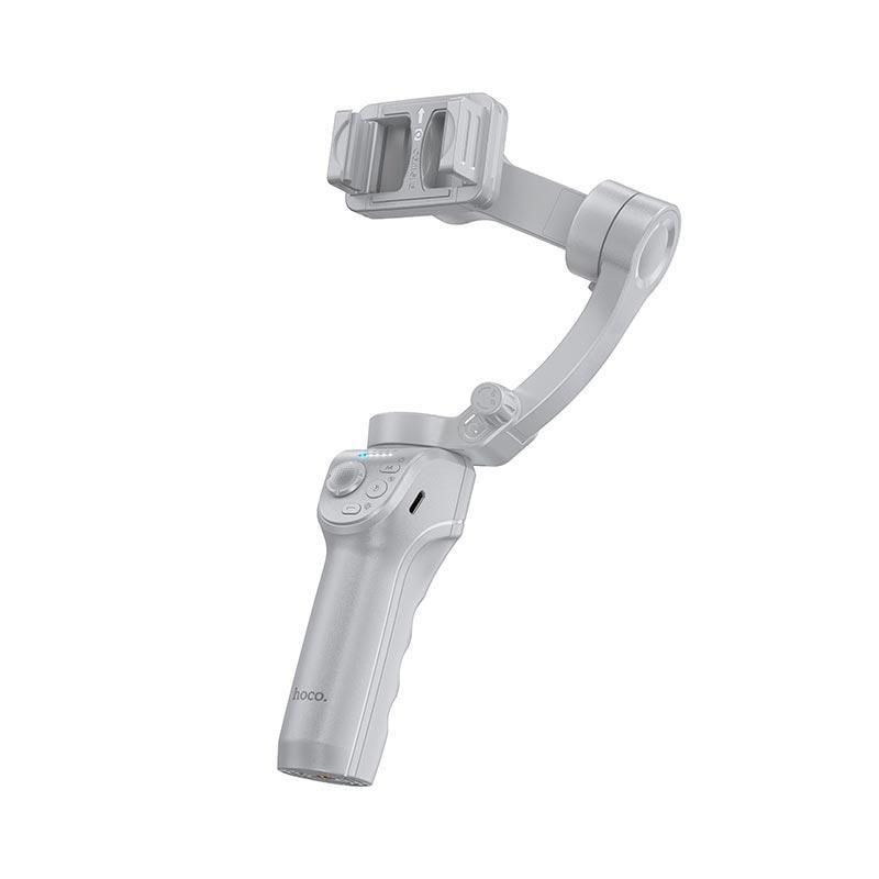 Стабилизатор ручной трехосный Hoco K24 4,5"-7,0" Bluetooth 5.2/автоматическое отслеживание лица Серый (3a212d1f)