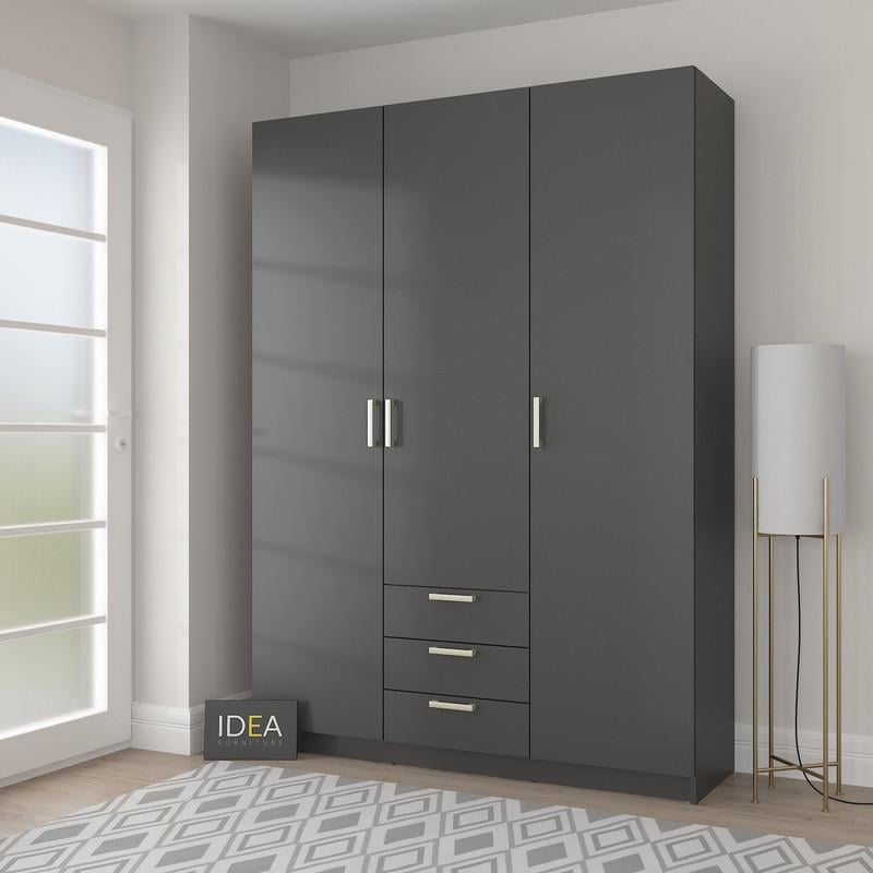 Шафа розпашна Idea Д-118 Антрацит (2134)