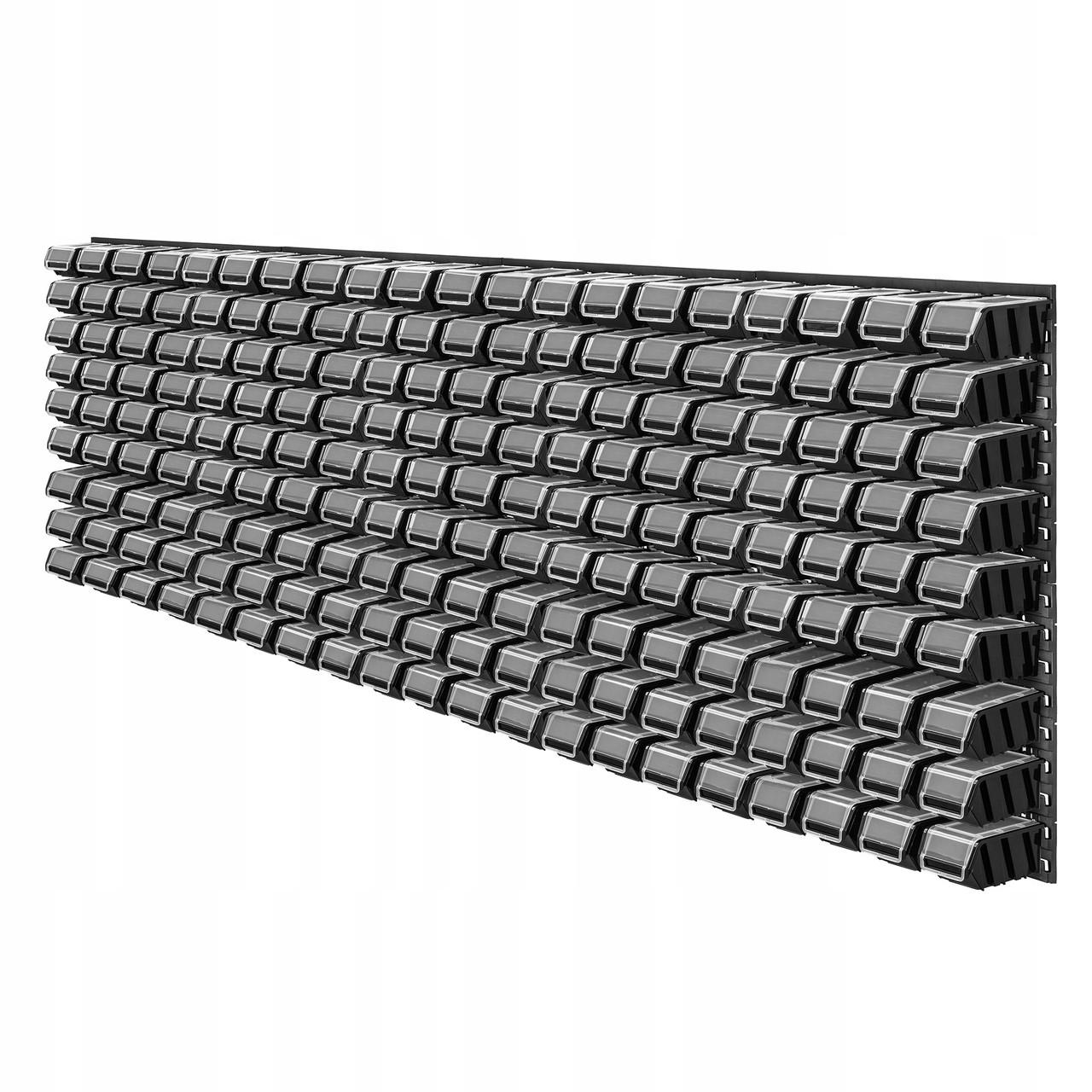 Панель для метизов перфорированная Kistenberg 230х78 см на 180 контейнеров с крышкой (MIX623)