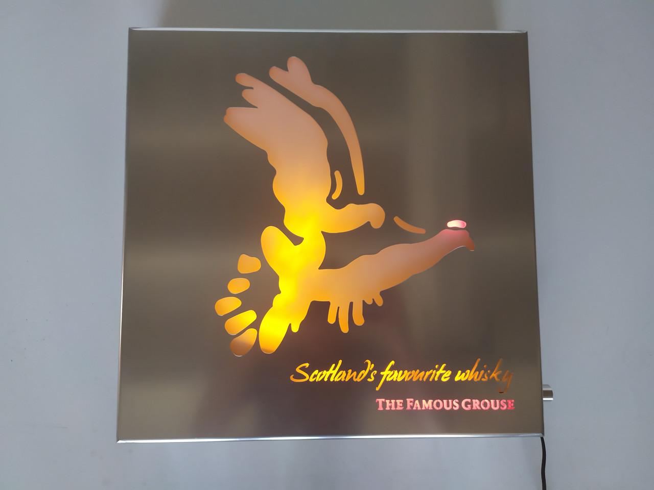 Вывеска с подсветкой "Scotland favourte whisky The Famous Grouse" (DI-1043871044) - фото 9