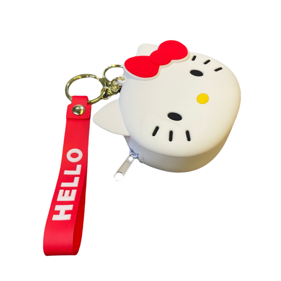 Гаманець дитячий силіконовий HEYEJET Hello Kitty White