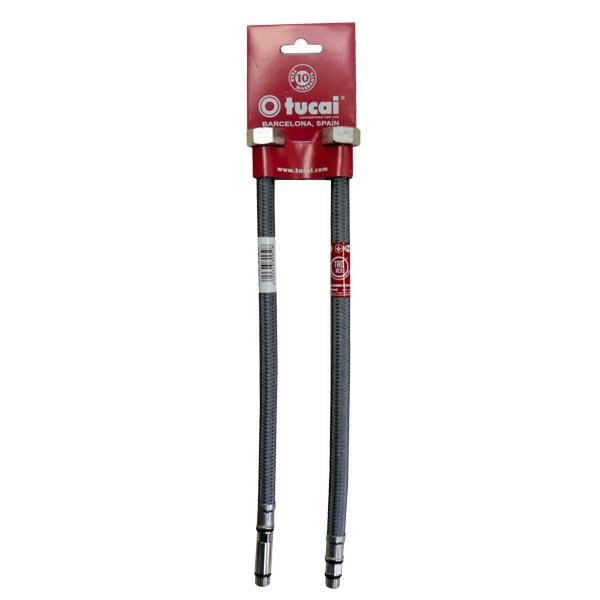 Шланг для подключения воды TUCAI 1/2"хМ10 антикоррозия 30 см 2 шт. (6045524)