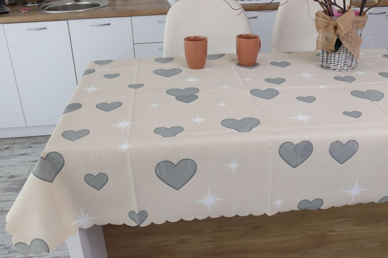 Скатертина Святкова з візерунком 140x220 см (2248982119)