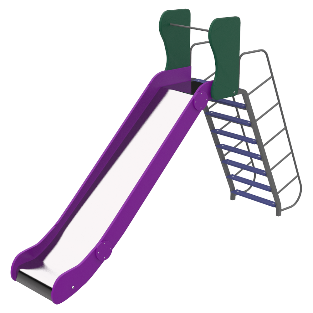 Дитяча гірка вулична Kidigo Ластівка 298х64х195 см Різнокольоровий (1127670954)