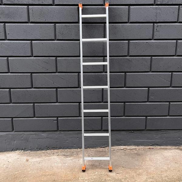 Лестница приставная Техпром на 7 ступенек односекционная алюминиевая - фото 4