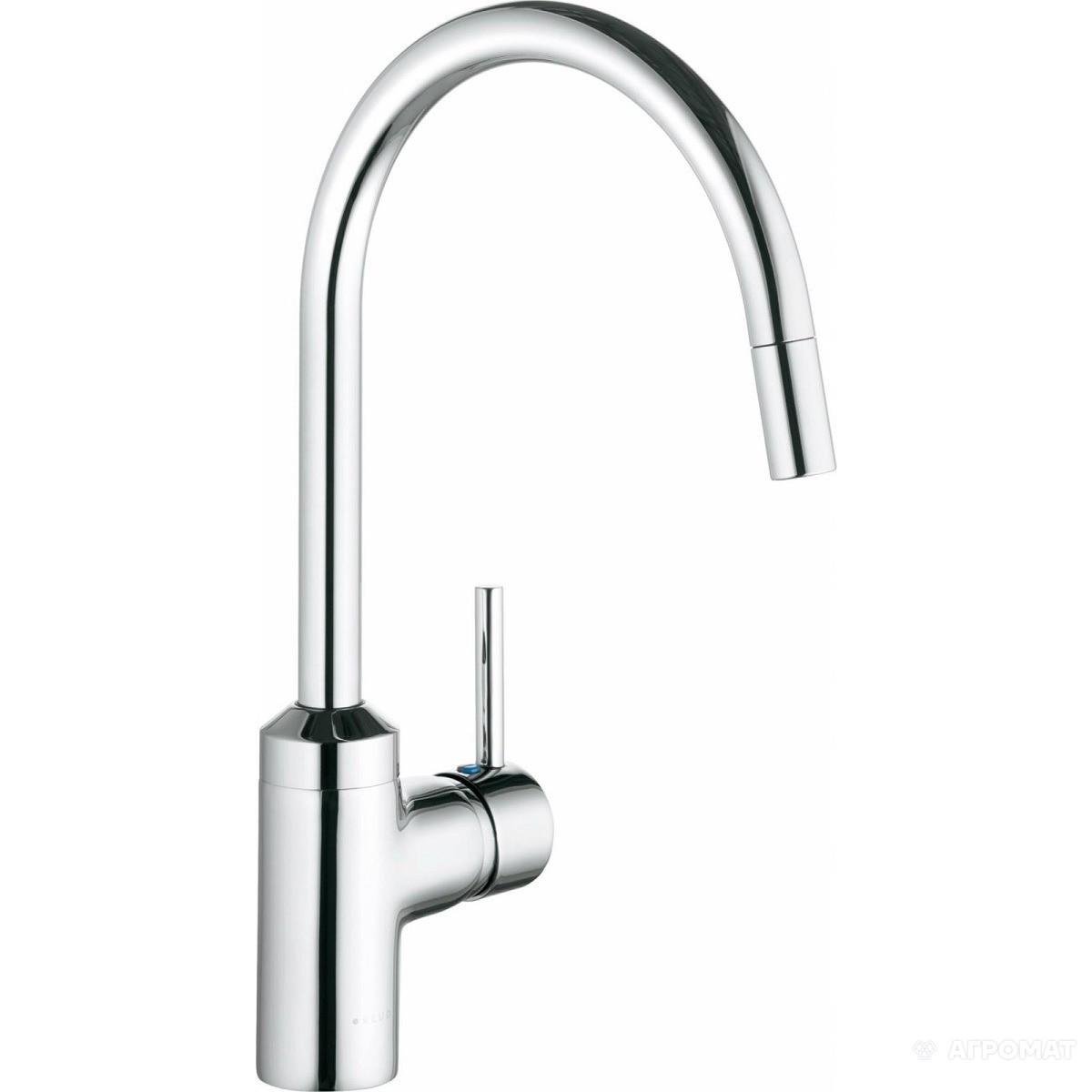 Смеситель для кухни Kludi BINGO STAR DN 15 428520578 с выдвижным поворотным изливом (21526)