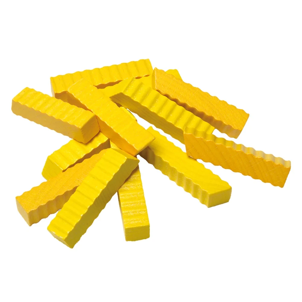 Игрушечная еда деревянная Картофель фри Erzi French Fries 12 шт. Желтый (SKU-192)