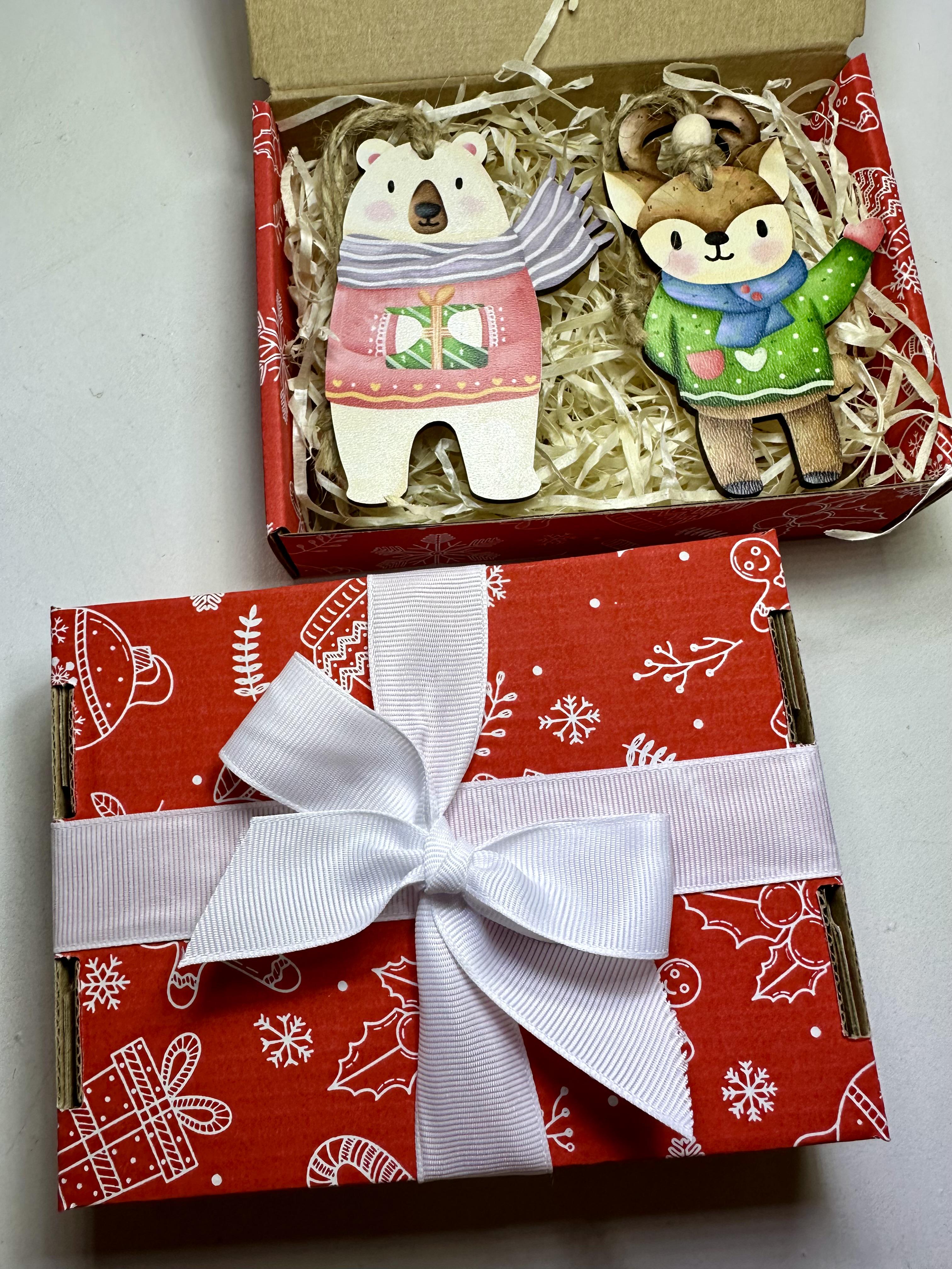 Набір із новорічними іграшками 4 шт.