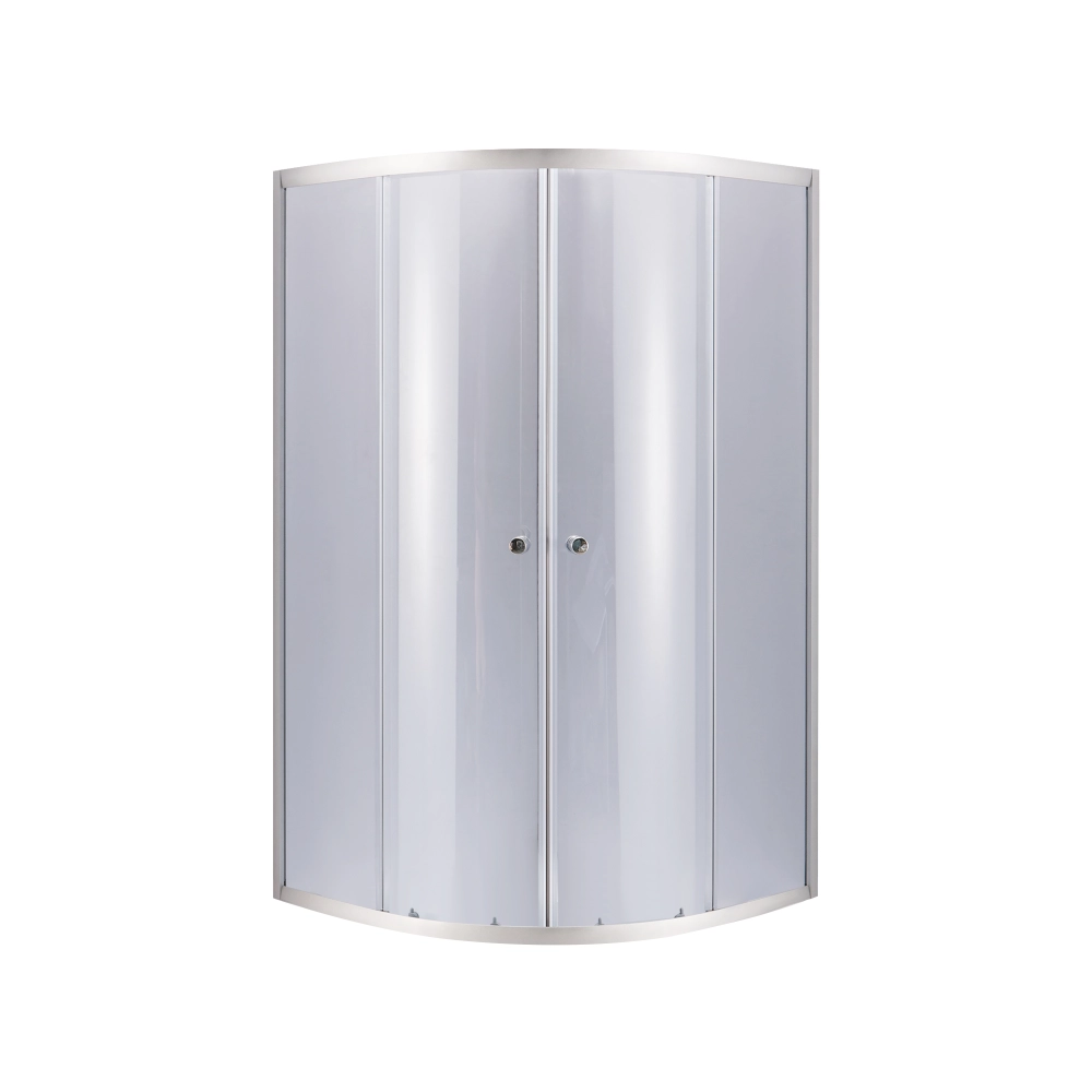 Душова кабіна Lidz Latwa SC80x80.SAT.MID.GR полукругла 175 см 4 мм без піддону (47609)