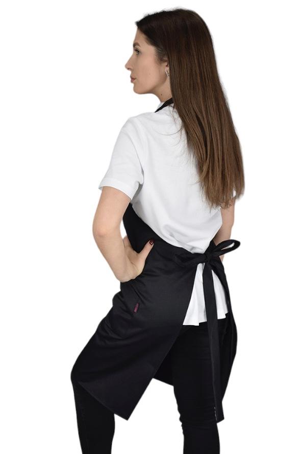 Фартух універсальний з нагрудником до колін Лайт LuxForm Чорний (4789) - фото 2 Фартух універсальний з нагрудником до колін Лайт LuxForm Чорний (4789) - фото 2