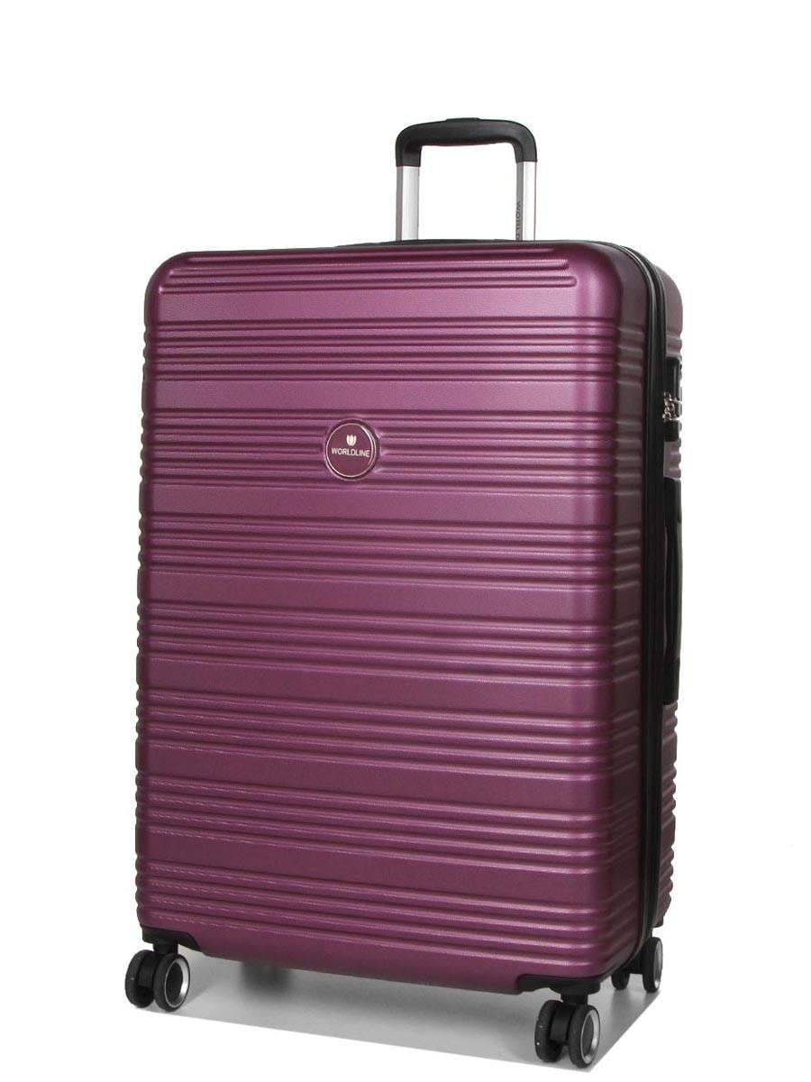 Чемодан Франция большая Worldline L 75х52х31+5 см 115 л 4,3 кг Фиолетовый (805)
