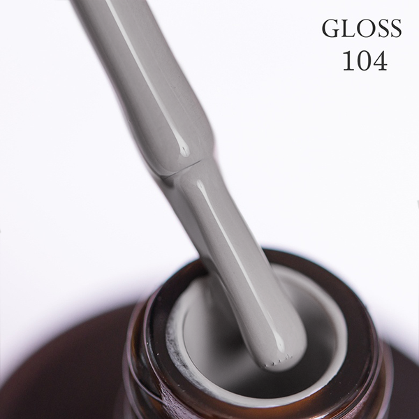 Гель-лак GLOSS 104 11 мл Классический серый (2526461)