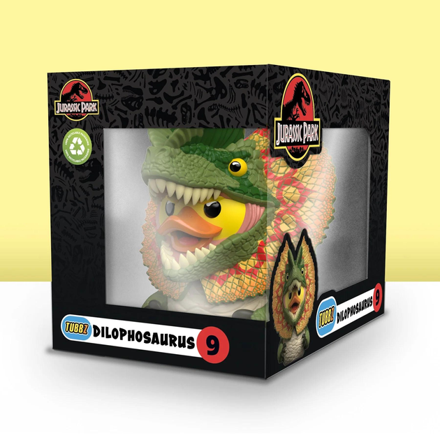 Фигурка Numskull Official Jurassic Park Dilophosaurus TUBBZ Boxed Edition Косплей утка - фото 9