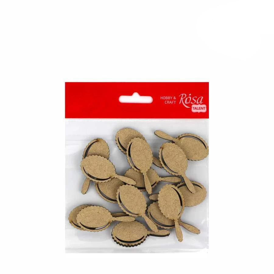 Заготовка мини для декупажа Rosa Talent Зеркальце МДФ 5,2х2,4 см 15 шт. (4823098500841)