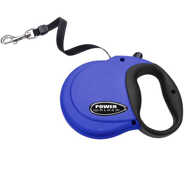 Рулетка-поводок для собак Power Walker Retractable Leash XS до 7,3 кг лента 3,6 м Синий (76484087851)