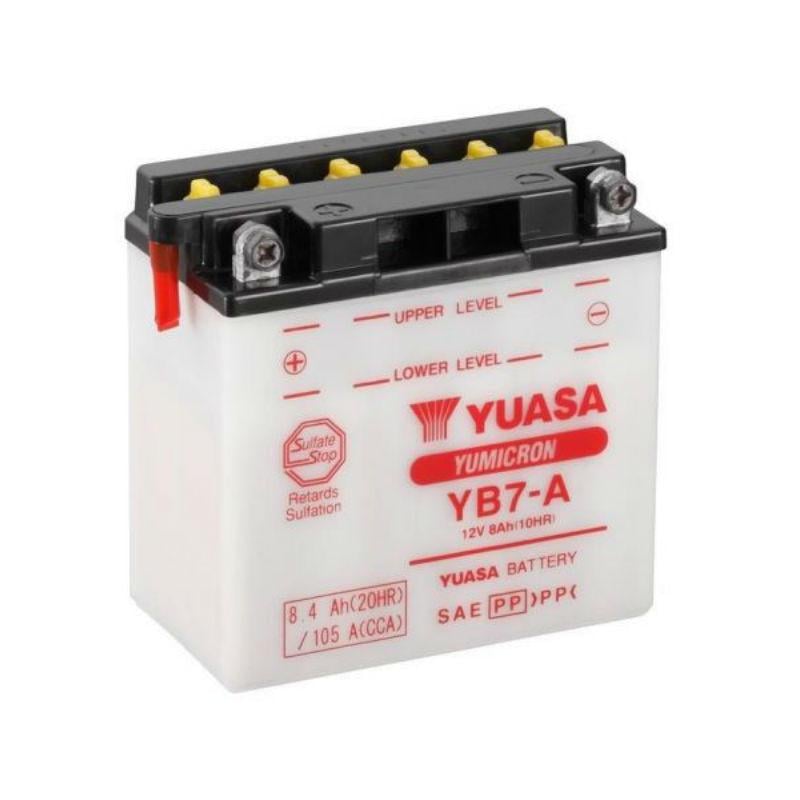 Аккумулятор YuasaBatteryEuropeGmb МОТО YuMicron Battery YB7-A сухозаряженный 12V 8,4Ah