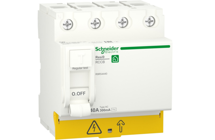 Диференціальне реле SCHNEIDER ELECTRIC Resi9 4р 300mА 40а R9R54440 (33664958)