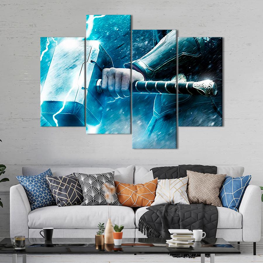 Настенний декор Могущественный артефакт молот Тора 149x106 см (A126-4)