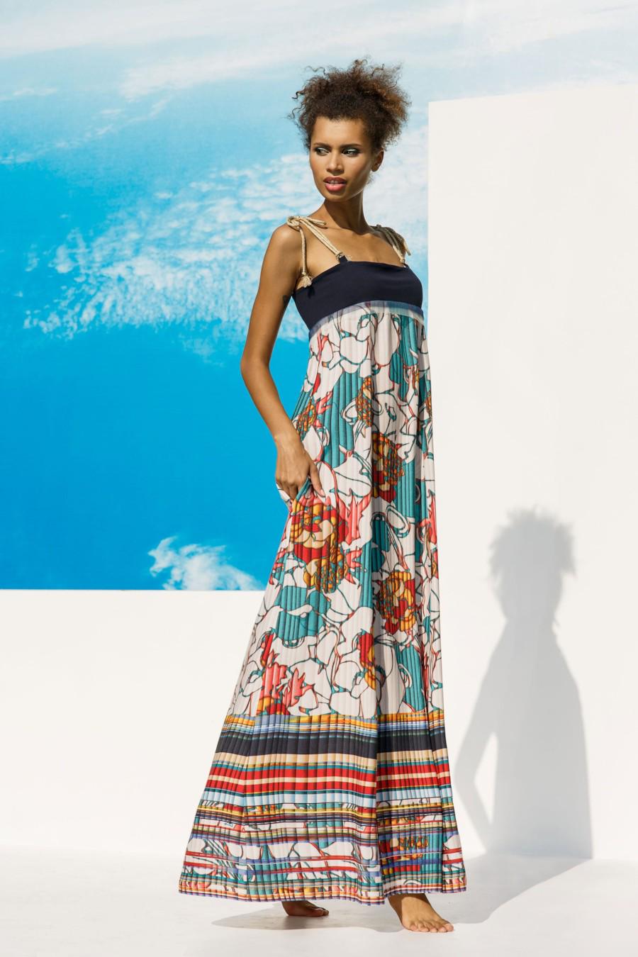 Сукня Ora р. 42/S Бірюзовий/Червоний (52835)