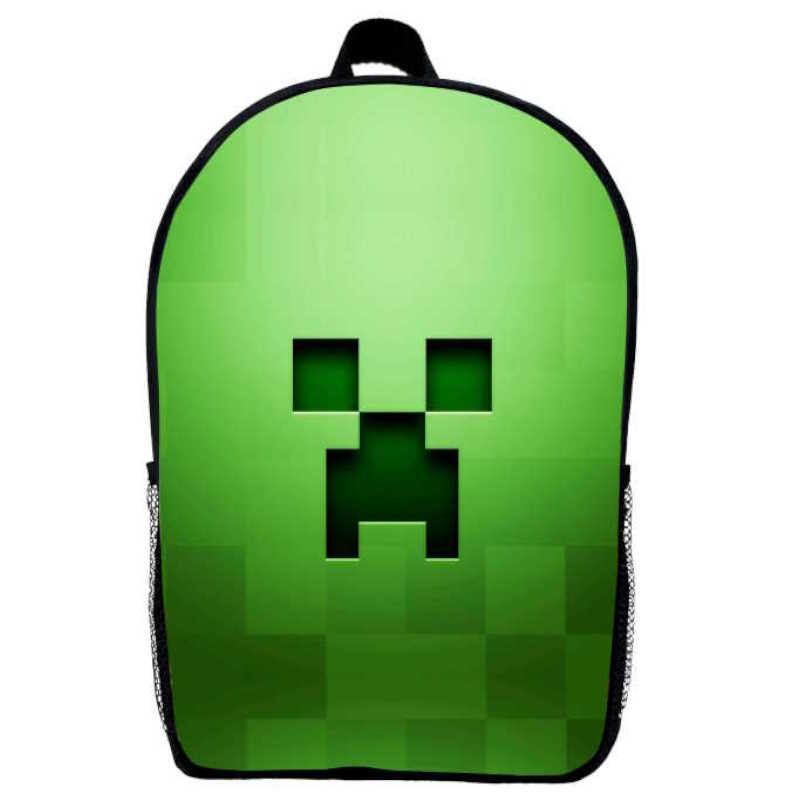 Школьный рюкзак с принтом Minecraft М05 39х27х14 см 14 л Черный (2305187664)