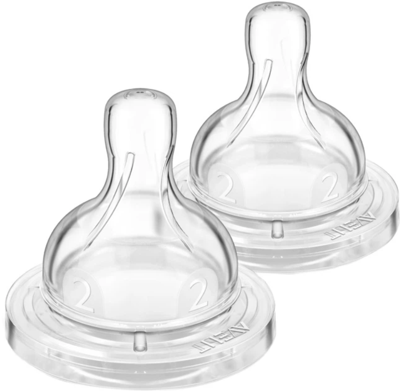 Соска силиконовая Philips Avent Анти-Колики медленный поток от 1 мес. 2 шт. (144057)