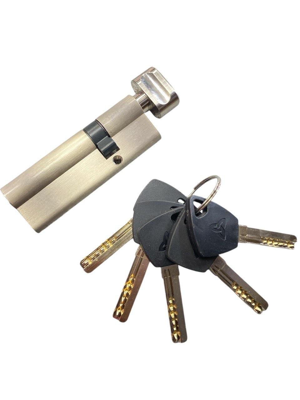 Цилиндр латунный Kedr BRASS M 90 ZCN 60x30T brass key (ЗФ 6200) - фото 2