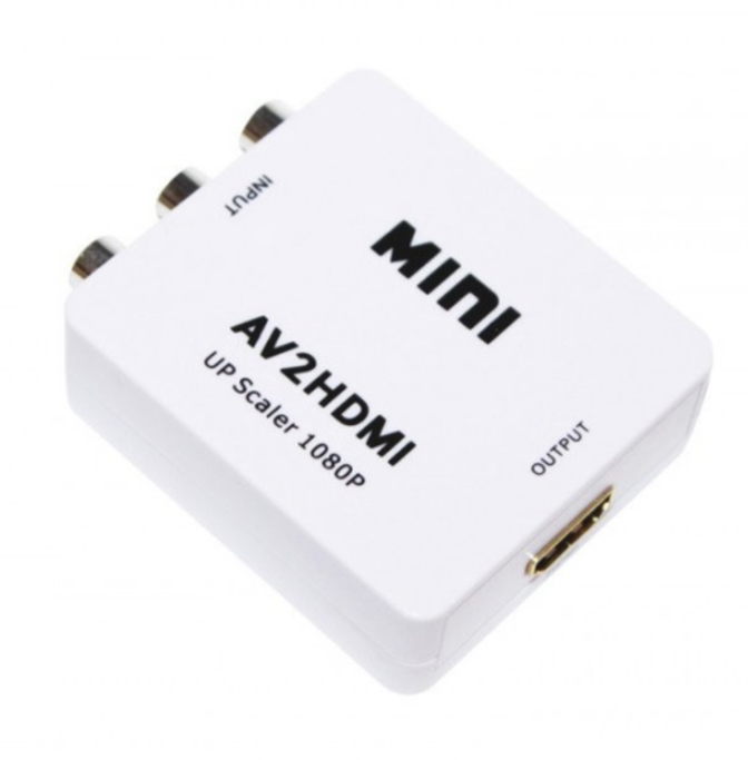 Переходник-конвертер видео/аудио AV RCA to HDMI FullHD 1080p Black (357830)