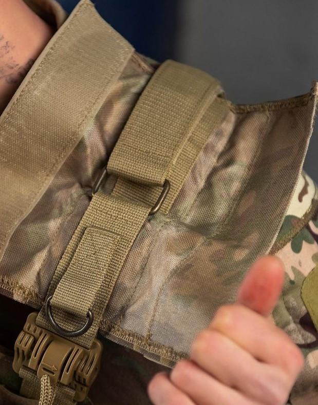 Плитоноска Asdag 4 точки швидкого скидання 7 підсумків Мультикам (2472511822) - фото 3