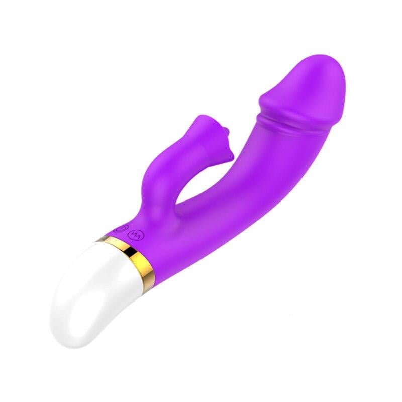 Вібратор для стимуляції клітора та зони G USB Фіолетовий (purple_MY-959)