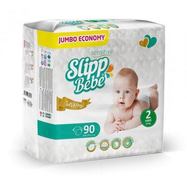 Подгузники детские Slipp Bebe Mini Jumbo Economy 2 3-6 кг 90 шт