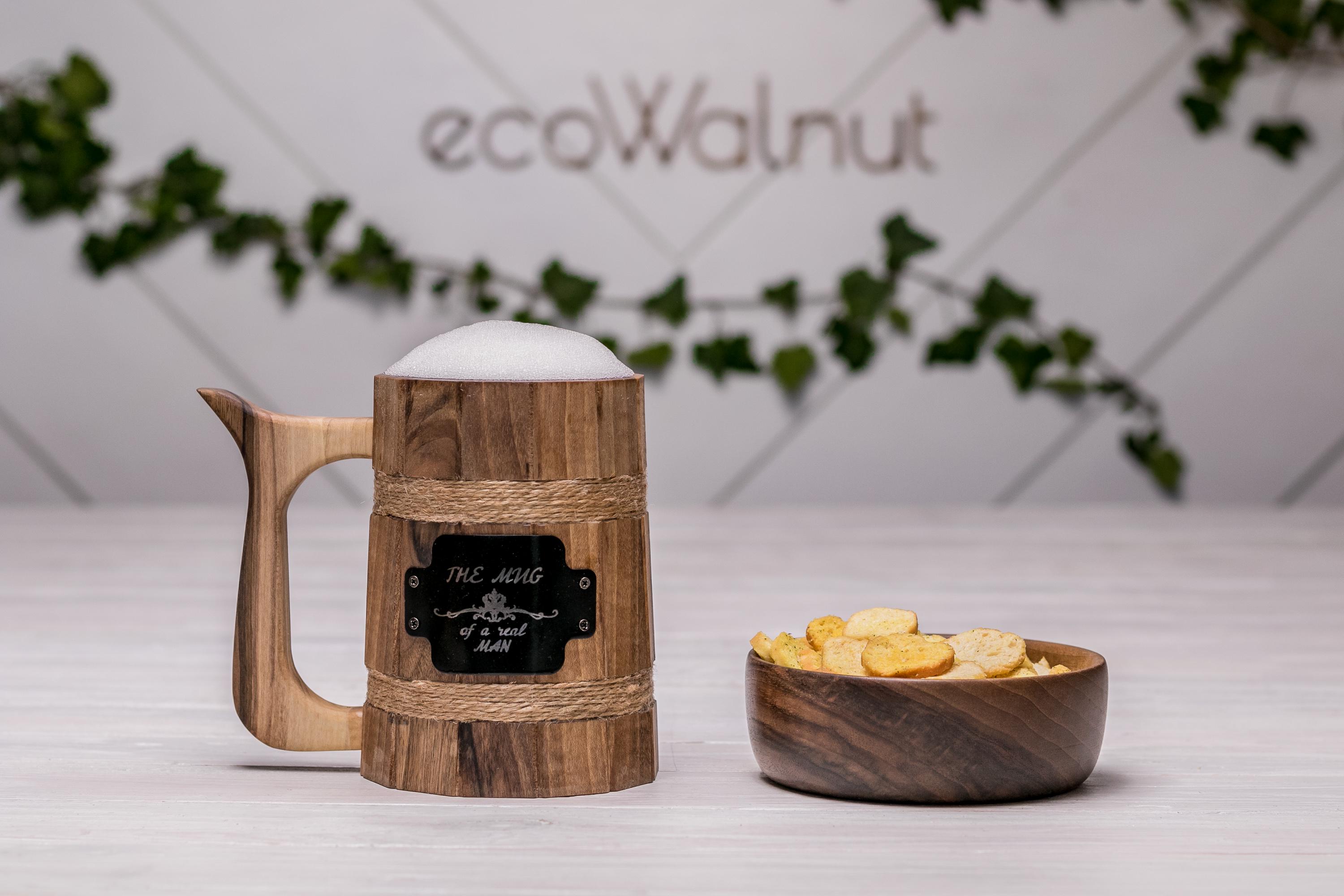 Бокал пивной EcoWalnut с логотипом на подарок (EK-30.1) - фото 9