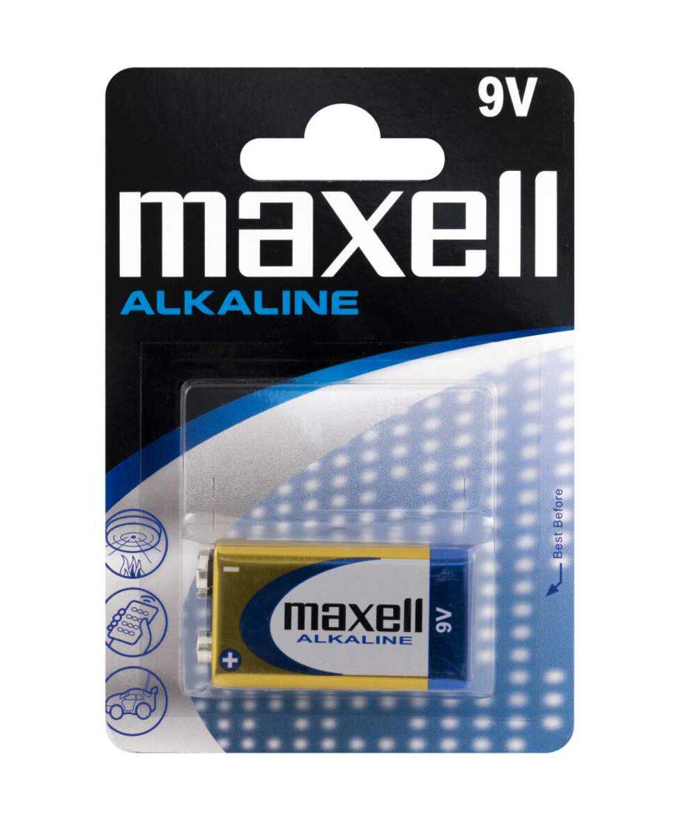 Батарейка Maxell 6LR61 1PK blister M-723761.05.EU (584358) - фото 1