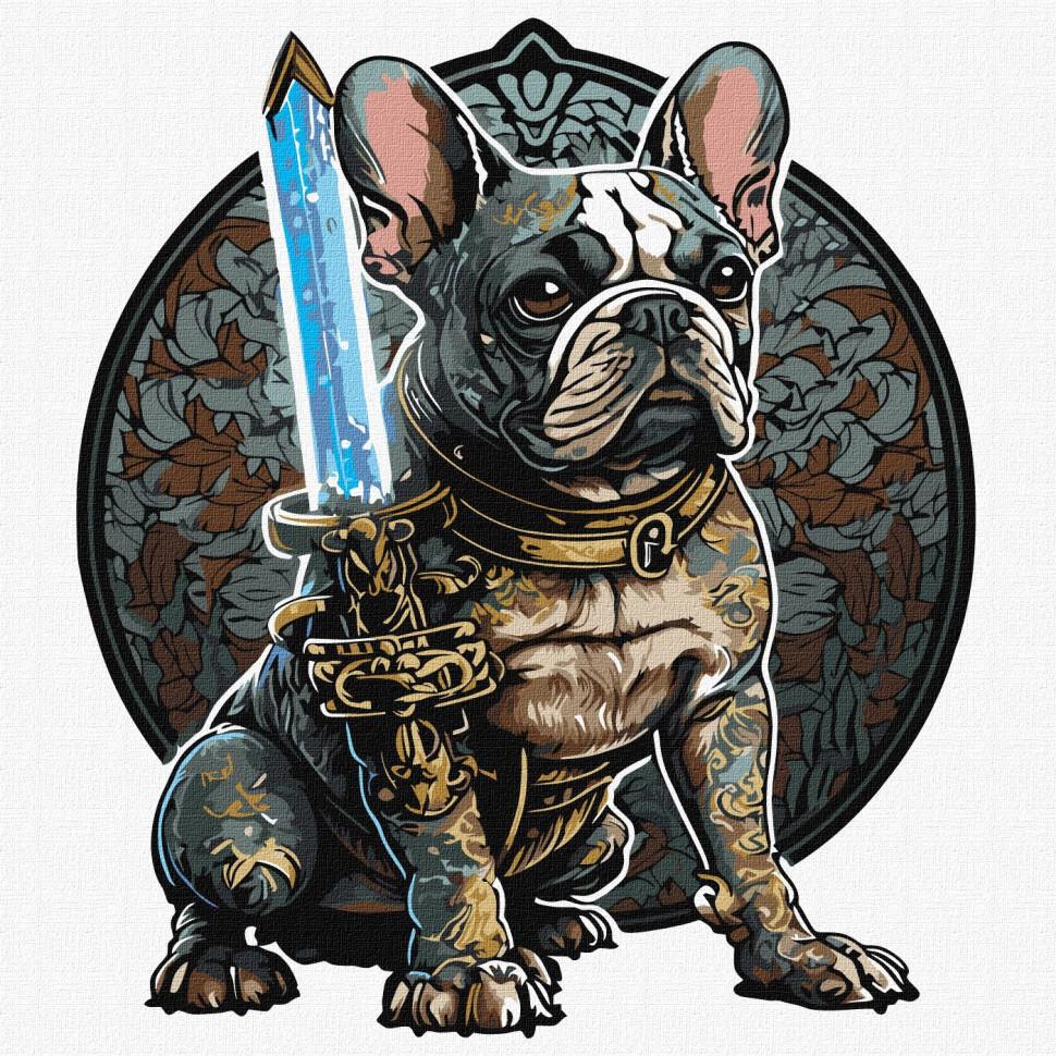 Картина по номерам Идейка Суровый страж 40x40 см (KHO6569)