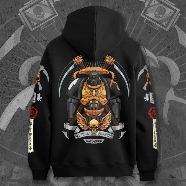 Худи для подростка мальчика с принтом WarHammer 40K Scythes of the Emperor 170 см (Anime11250)
