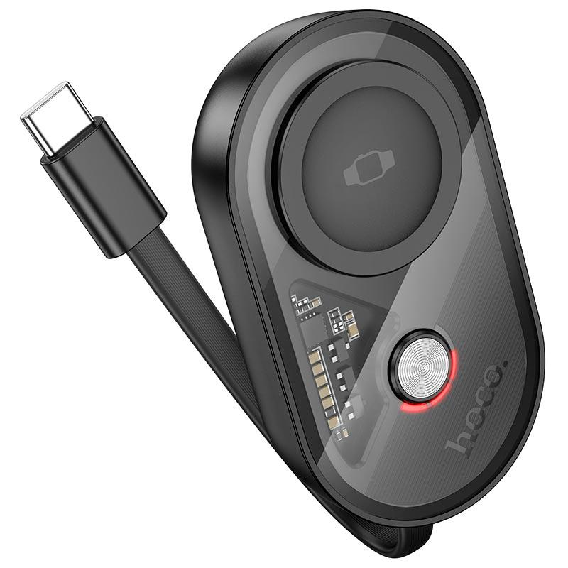 Зарядний пристрій Hoco Whale J145 для зарядки смарт-годинника Apple Watch 1200 mAh Чорний (27676111) Зарядний пристрій Hoco Whale J145 для зарядки смарт-годинника Apple Watch 1200 mAh Чорний (27676111)