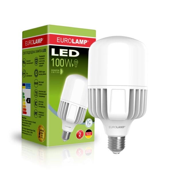 Лампа LED высокомощная Eurolamp 100W-E40-6500K (LED-HP-100406)