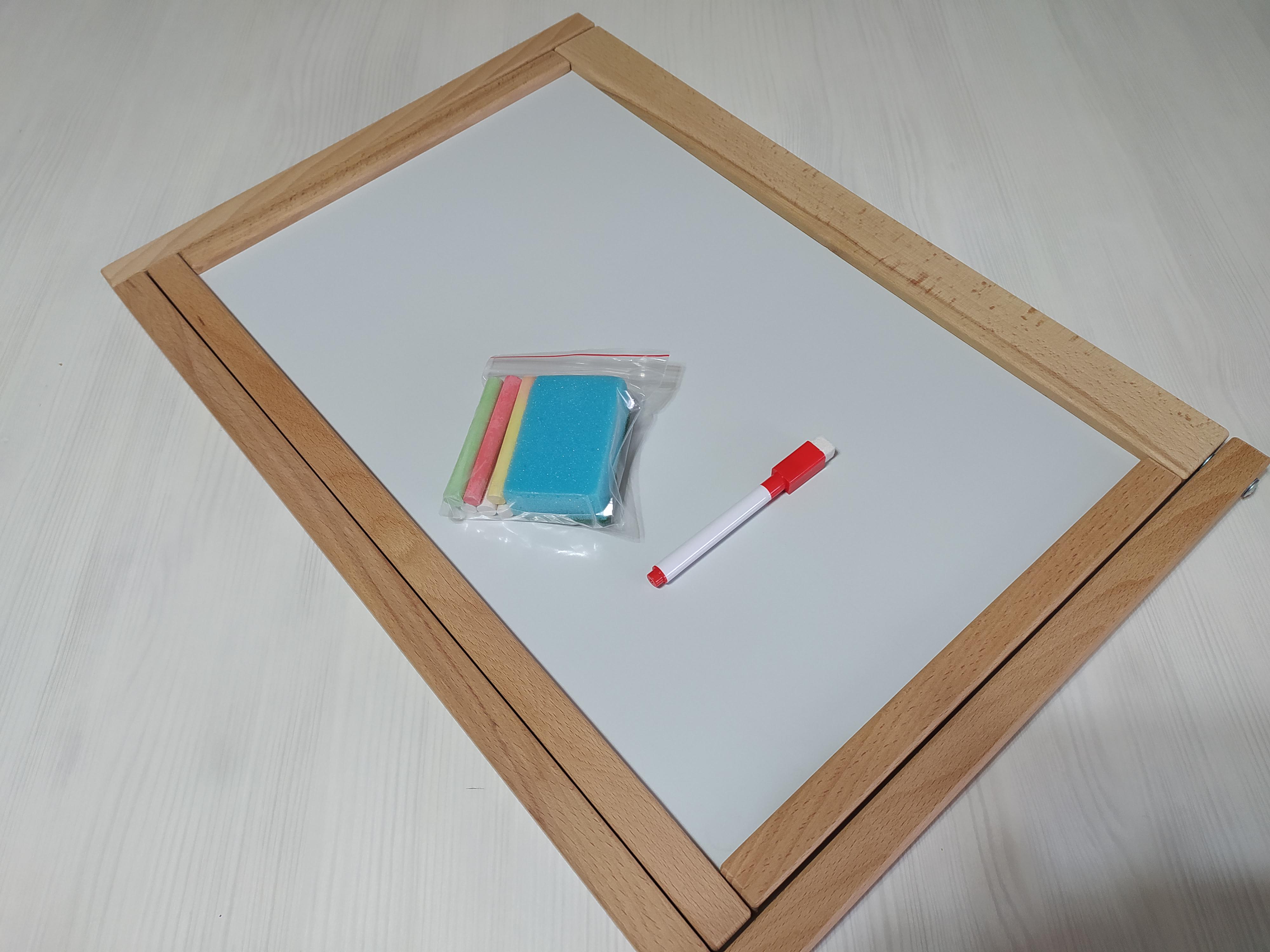 Мольберт настільний двосторонній магнітний дерев'яний 3в1 52x37x2 см (4310) - фото 6