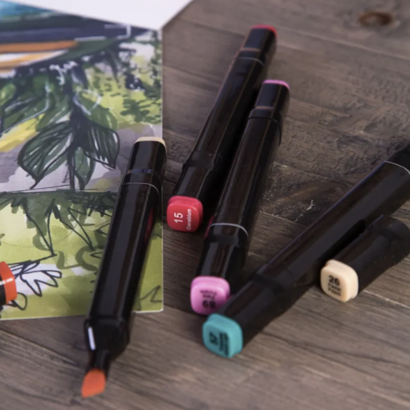 Набір маркерів Sketchmarker 24 шт. в сумці Різнокольоровий (Е500080) - фото 8 Набір маркерів Sketchmarker 24 шт. в сумці Різнокольоровий (Е500080) - фото 8