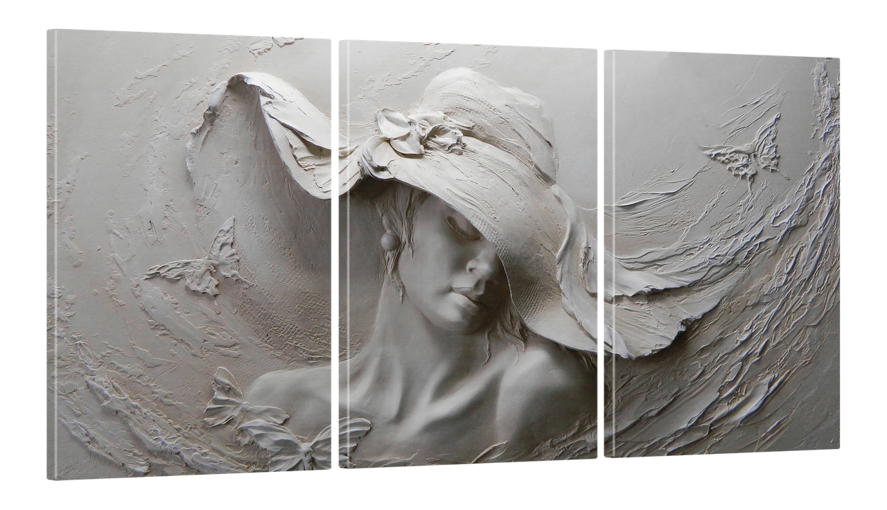 Картина модульная на холсте DK Фреска с девушкой 100x180 см (MK30152 X)