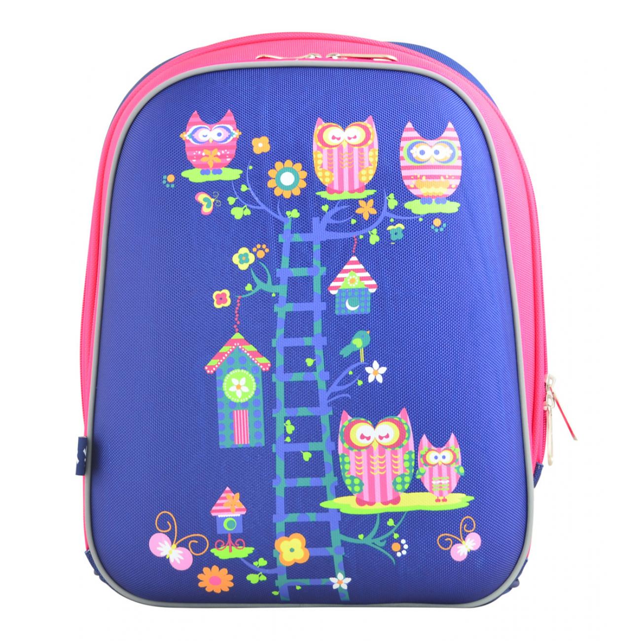 Рюкзак ортопедичний YES Owl blue H-12 38х15х29 см (554495) Рюкзак ортопедичний YES Owl blue H-12 38х15х29 см (554495)