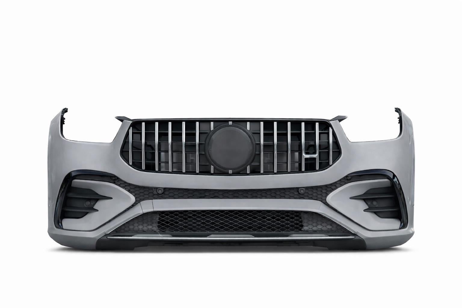 Бампер передний GBT AMG GLE53 2023-2026 для Mercedes GLE W167 2018- пластик под покраску