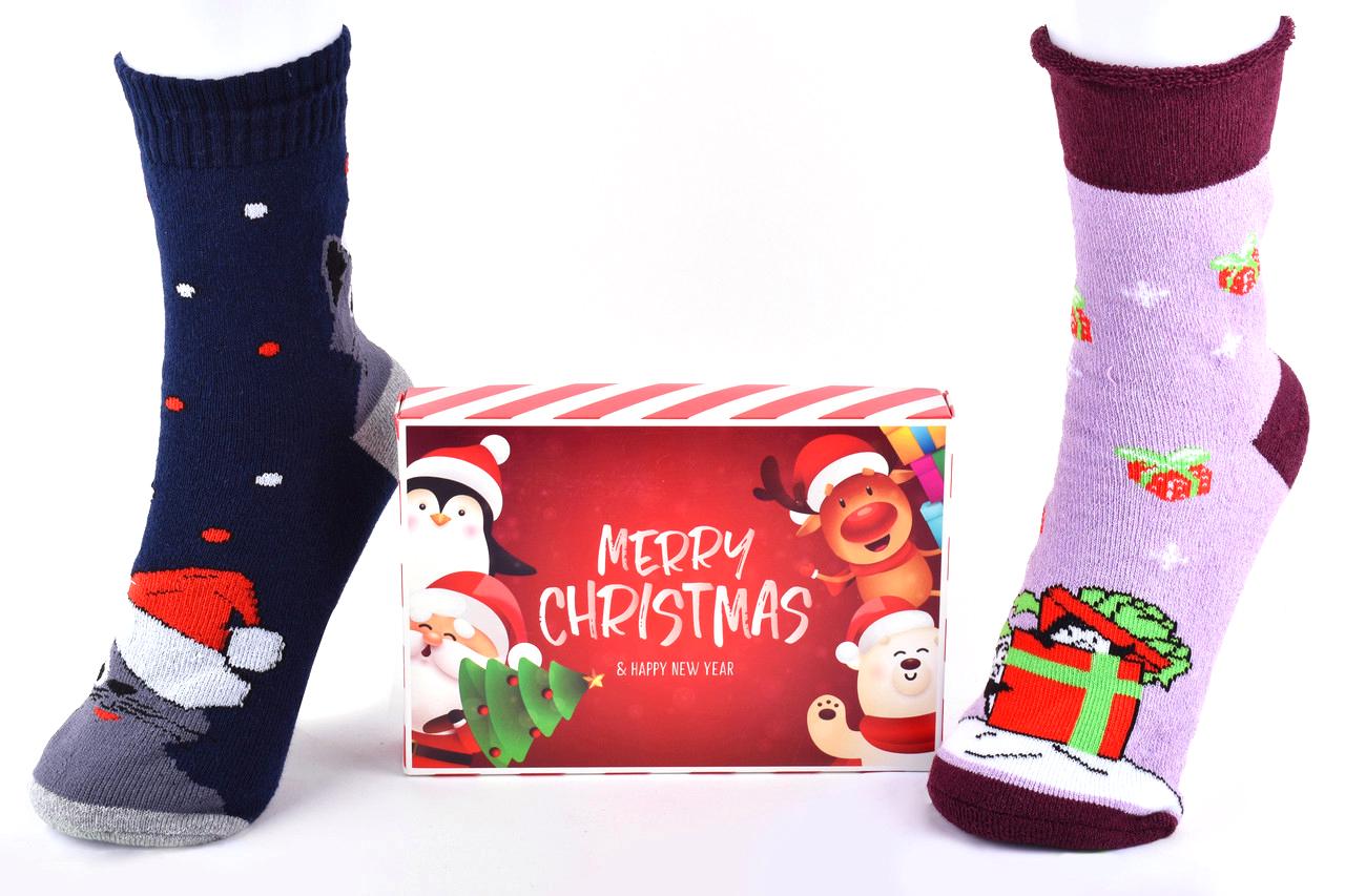 Носки женские Merry Christmas в подарочной упаковке р. 36-40 (Y107/1)