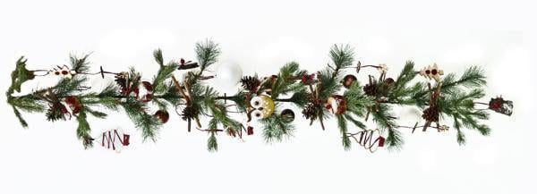 Гілка ялинкова Novogod’Ko 1,50 м з прикрасою Новорічні дива (960418)