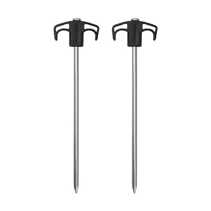 Колышки металлические Naturehike NH21YW133 2 шт. 250 мм Black (6927595782675)