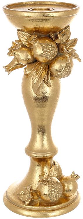 Подсвечник гранат 26 см Золотой
