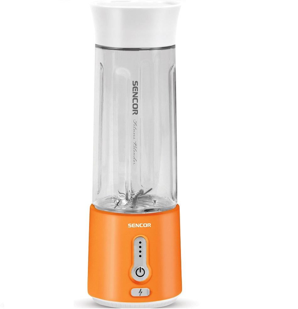 Блендер портативный Sencor SBL 133OR на аккумуляторе 150 Вт чаша 500 мл Бело-оранжевый (5c7aab79)